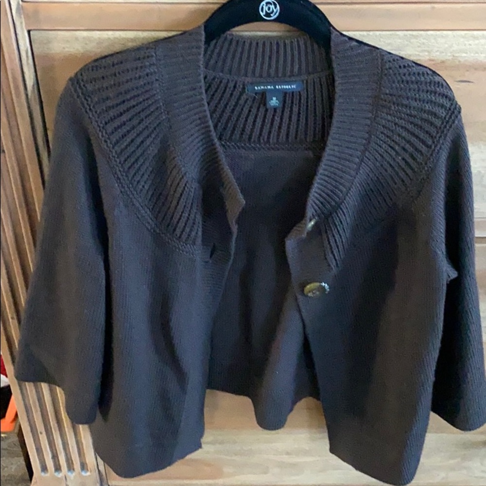 Brown cardigan